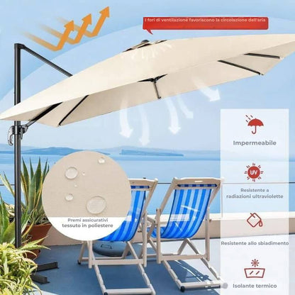 Ombrellone da giardino Beige