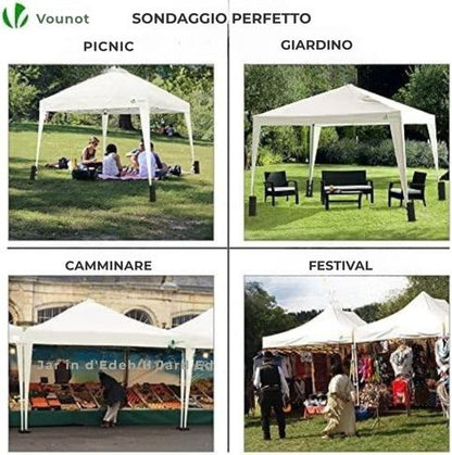 Pergolato da giardino 3x3m
