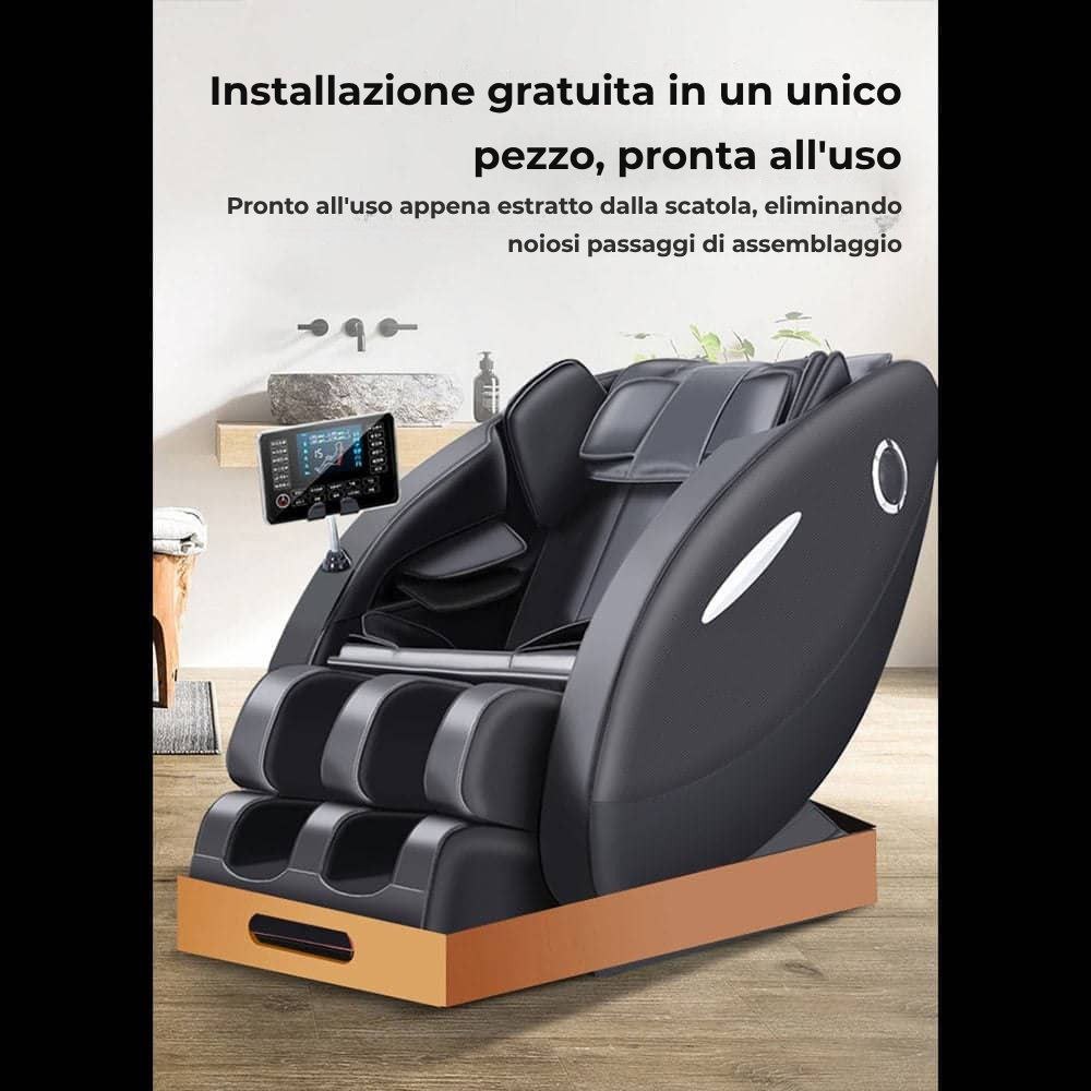 Poltrona massaggiante A5 - Termoterapia, controllo AI, Zero Gravity e touchscreen