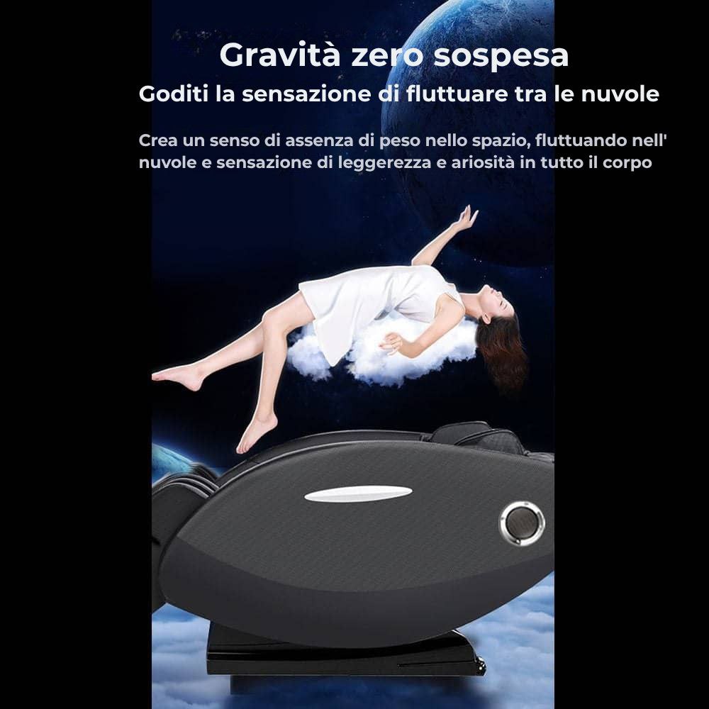 Poltrona massaggiante A5 - Termoterapia, controllo AI, Zero Gravity e touchscreen