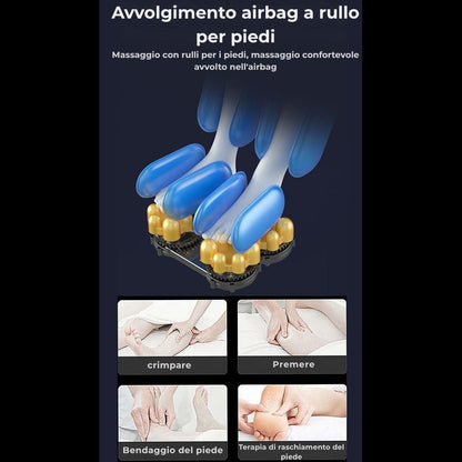 Poltrona massaggiante A5 - Termoterapia, controllo AI, Zero Gravity e touchscreen