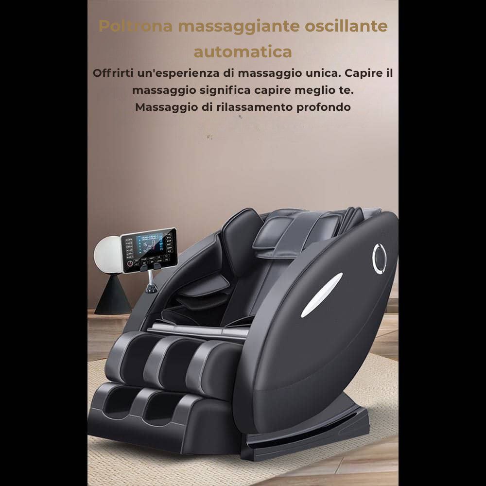 Poltrona massaggiante A5 - Termoterapia, controllo AI, Zero Gravity e touchscreen