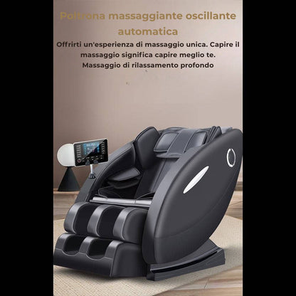 Poltrona massaggiante A5 - Termoterapia, controllo AI, Zero Gravity e touchscreen