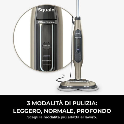 Shark® Mop a vapore e lavapavimenti – All-in-One con LED, serbatoio XL e 8 panni