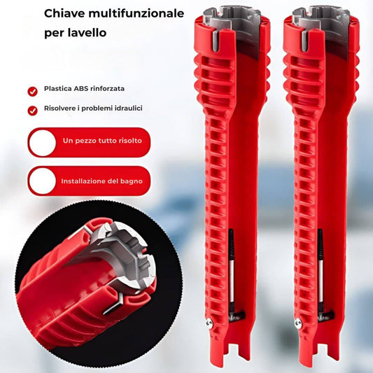 SinkWrench 1+1 GRATIS: multifunzionale, facile da usare, chiave inglese per lavello da cucina