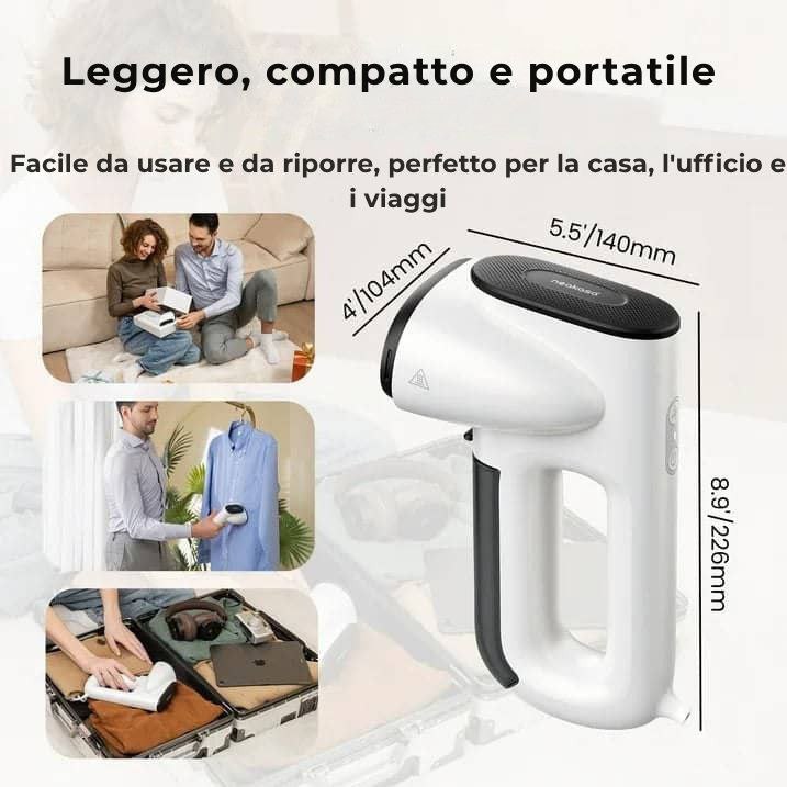 STEAMIFY™ Ferro da stiro a vapore professionale con funzione di aspirazione – Niente pieghe in pochi secondi