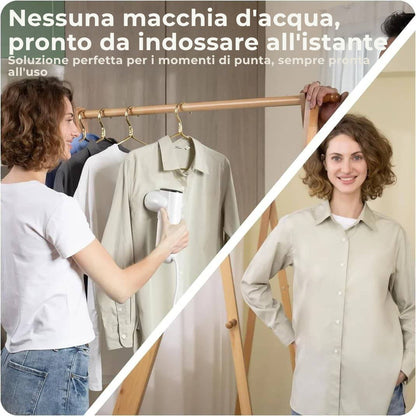 STEAMIFY™ Ferro da stiro a vapore professionale con funzione di aspirazione – Niente pieghe in pochi secondi