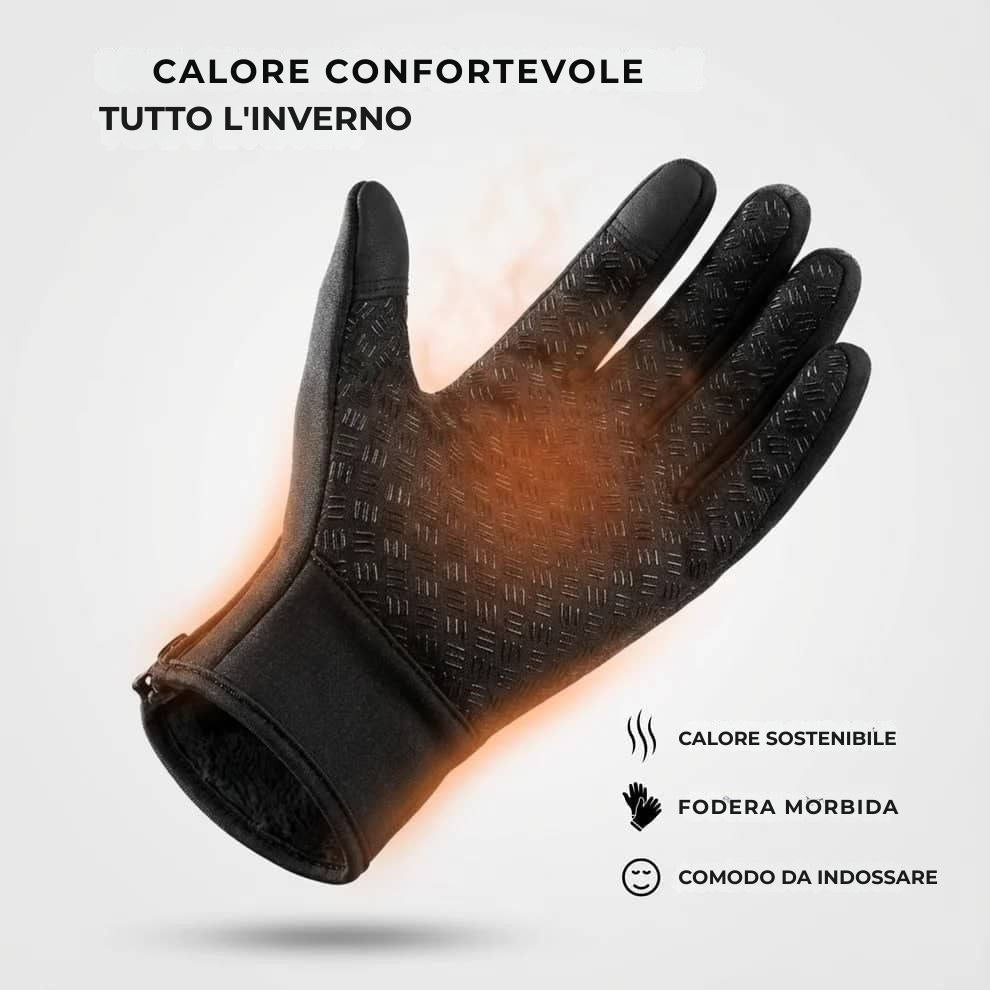 Aura - Guanti caldi, impermeabili e tattili